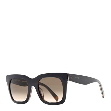 celine luca cl 41411|CELINE Luca Sunglasses CL 41411/F/S Black Havana.